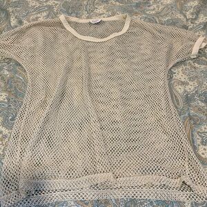 Mesh shirt pool cover up